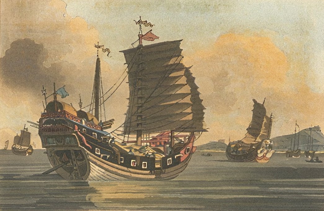 A photograph of junks in Canton circa 1880. It is estimated that Ching Shih commanded around 1,800 of these pirate ships at the peak of her power. Wikimedia Commons